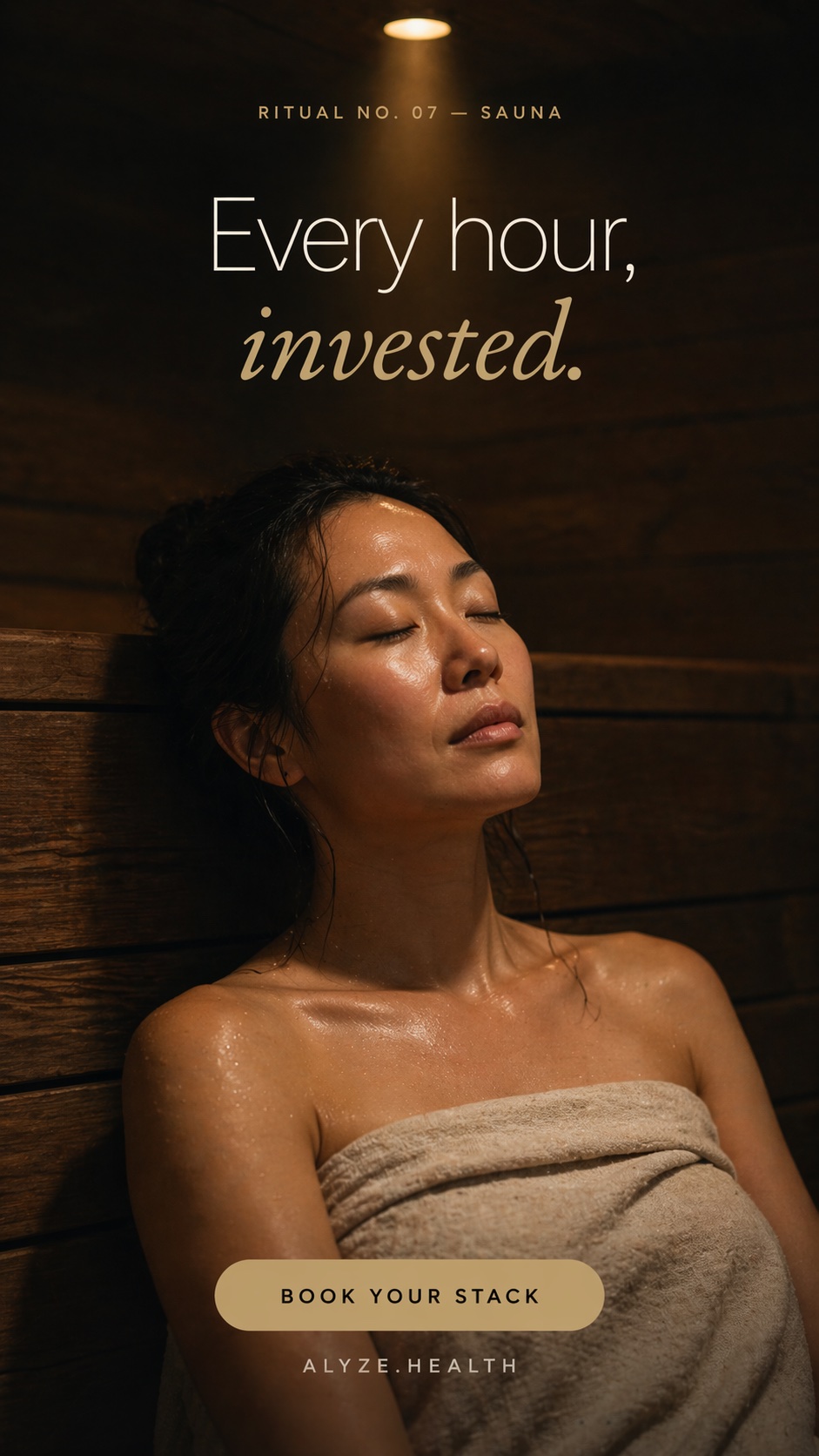 Every hour, invested — Ritual No. 07 Sauna at ALYZE